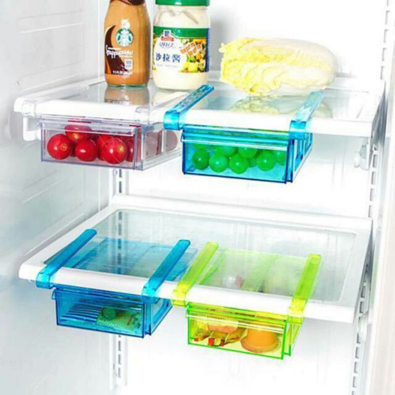 ลิ้นชักเพิ่มพื้นที่เก็บของในตู้เย็น