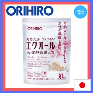 【จากญี่ปุ่น】 Orihiro Equol &amp; Fermented Koryo Ginseng 30 แท็บเล็ตผลิตในญี่ปุ่น