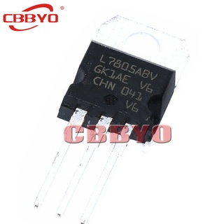 ชิ้นส่วนอิเล็กทรอนิกส์ L7805ABV L7805 5V TO-220 7805ABV 5 ชิ้น