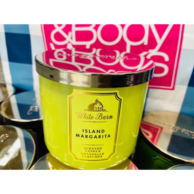 Bath & Body Works Island Margarita 3Wick Candle 411g. ของแท้ Shopee