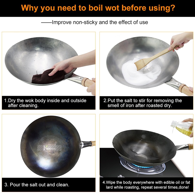 konco-iron-wok-traditional-hand-hammered-iron-wok-chinese-cooking-pot-general-use-for-gas-and-induction-cooker