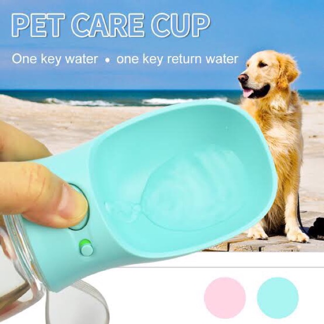 กระบอกน้ำสำหรับสัตว์เลี้ยง-สุนัขและแมว-พกพา-pet-care-cup-out-outdoor