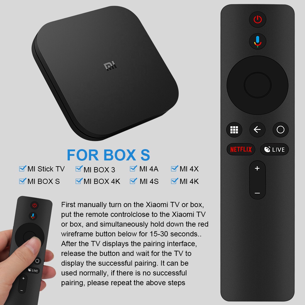 Mi Box S ใหม่ XMRM-006 สําหรับ Xiaomi MDZ-22-AB กล่องสมาร์ททีวี ...