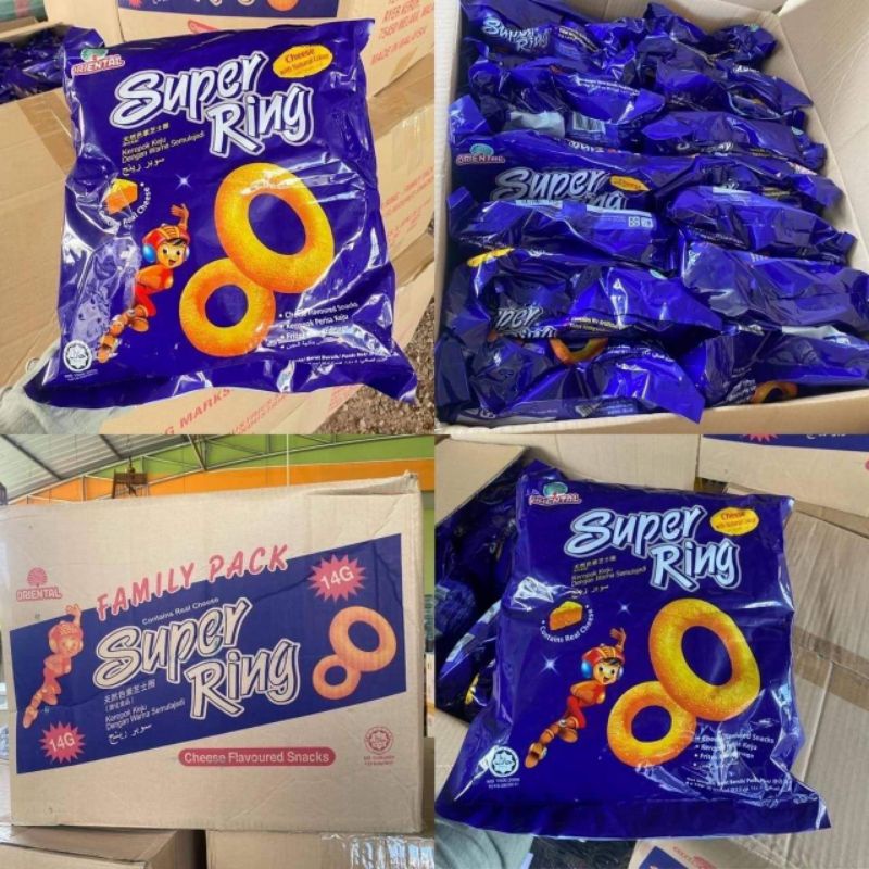 🔥ยกลังถุกสุดในช้อป🔥Super Ring cheese family pack ยกลัง30แพคกรอบ 💜มีเรท ...