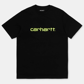 [LEEE]Carhartt Wip Script เสื้อยืดแขนสั้นผ้าฝ้าย 100 % สําหรับผู้ชาย คอกลม
