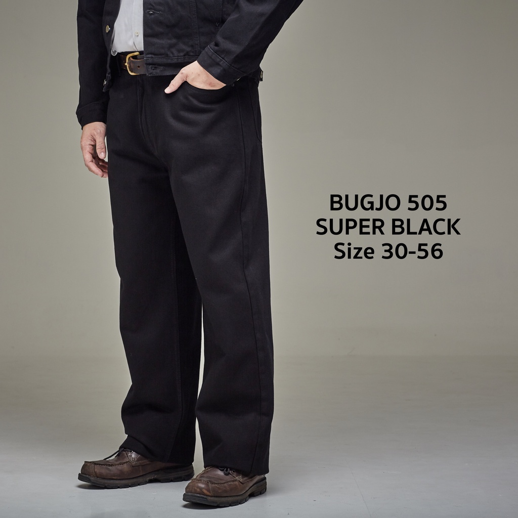 ภาพหน้าปกสินค้ากางเกงยีนส์ สีดำ คนอ้วน บิ๊กไซส์ size 30-56 กางเกงคนอ้วน กางเกงไซส์ใหญ่ กางเกงยีนส์ขากระบอก กางเกงยีนส์ผู้ชาย