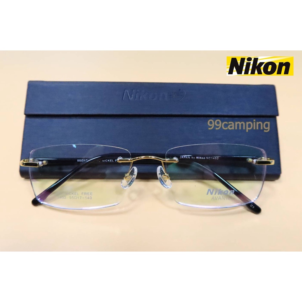 กรอบแว่นตา-nikon-nc1452-กรอบสีทอง