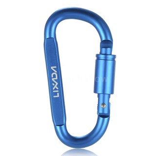 สินค้า Lixada Aluminum Alloy D-ring Locking Carabiner Screw Lock Hanging Hook Buckle