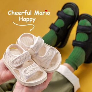 สินค้า Cheerful Mario รองเท้าแตะรัดส้น ใส่สบาย ระบายอากาศได้ดี แฟชั่นชายหาด สไตล์ฤดูร้อน สำหรับเด็ก
