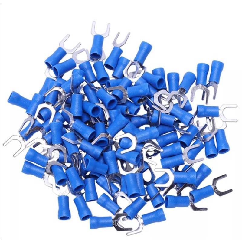 50pcs-หางปลาปลายง่าม-blue-fork-wire-connector-crimp-6-0-mm