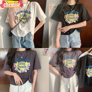 Chemisegrace✨พร้อมส่ง✨เสื้อยืดผู้หญิงน่ารักๆ แขนสั้น ทรงสลิม สไตล์เกาหลี แฟชั่น 2320