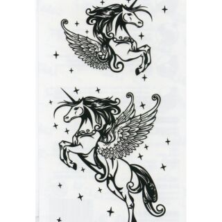 Tattoo ลาย ม้าเปกาซัส Pegasus แท็ททู สติกเกอร์ HM647