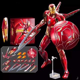 สินค้า ใหม่💥 โมเดล Ironman Mark 50 งานแท้ลิขสิทธิ์ ZD Toys💥 สูงประมาณ 19 Cm ขยับเปลี่ยนมือ Action ต่างๆได้ สีเมทัลลิค สวยสุดยอด