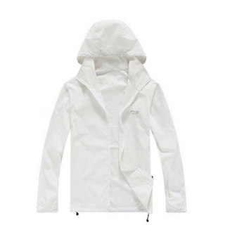 สินค้า เสื้อกันแดด เสื้อกันยูวี เสื้อกันยูวี ผ้าบางเบาใส่สบาย UPF50 สีขาว