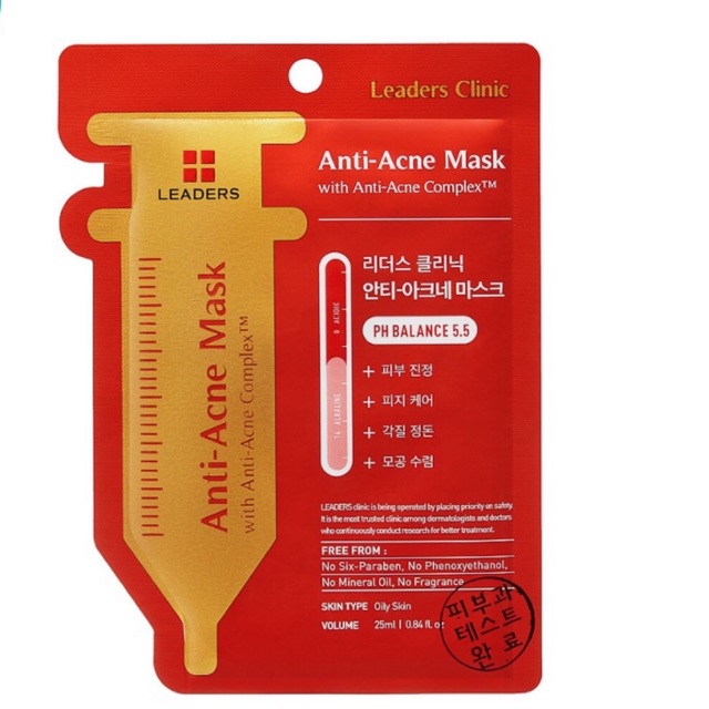 Leaders Clinic AntiAcne Mask ของแท้ 100 ล็อตใหม่ Shopee Thailand