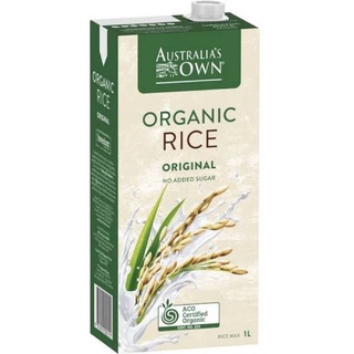 ออสเตรเลียนส์ โอน น้ำนมข้าว ออแกนิค( Australias own organic rice milk) 1 L. นำเข้าจากประเทศออสเตรเลีย