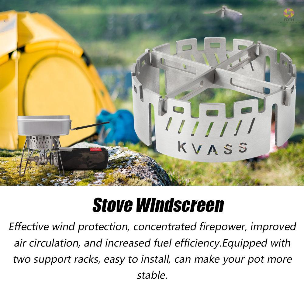 ภาพหน้าปกสินค้าCOD Camping Stove Windscreen Stainless Steel Burner Windshield with Storage Bag for CB-JCB/SOTO ST-310/SOTO ST-330/TRB250 จากร้าน for_the_heart.th บน Shopee