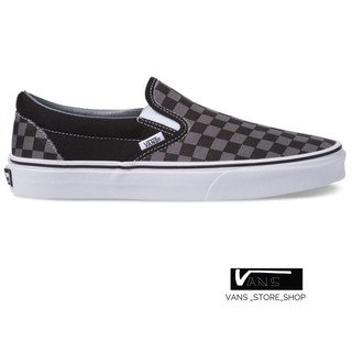 ราคาVANS SLIP ON CHECKERBOARD BLACK PEWTER SNEAKERS สินค้ามีประกันแท้