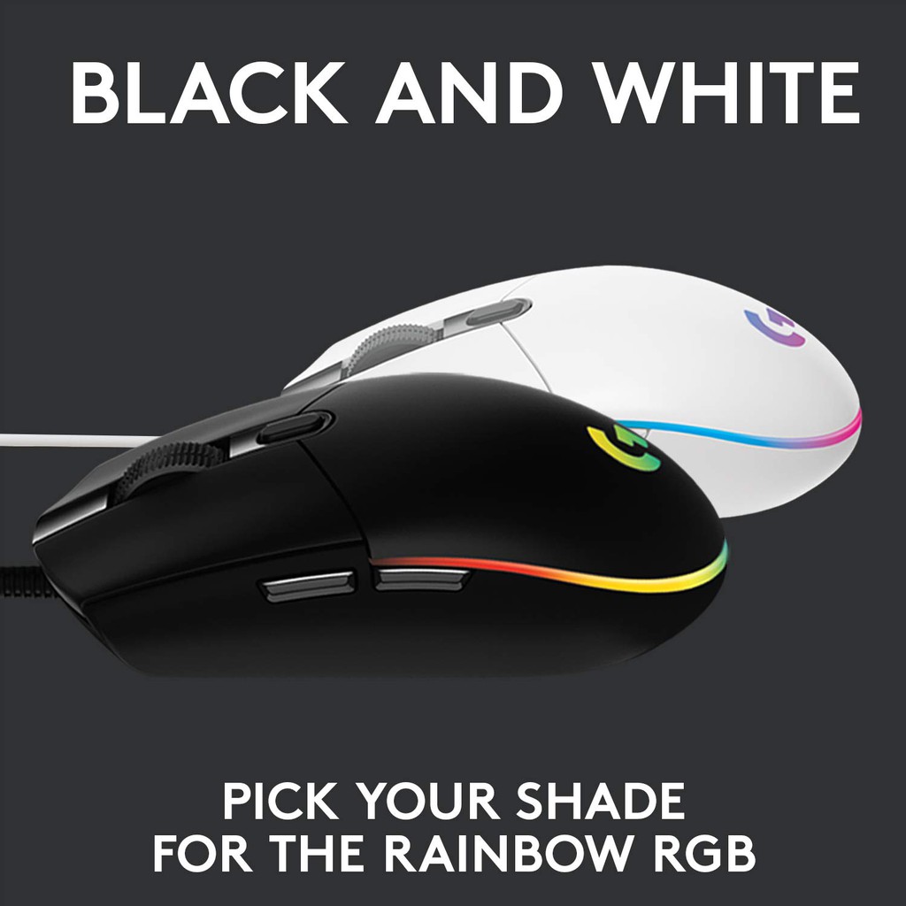 logitech-g102-lightsync-gaming-mouse-สีดำ-เมาส์เกมมิ่ง-ของแท้-ประกันศูนย์-black