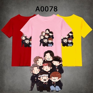 เสื้อขาว - 🌈พร้อมสต็อกA0078BTSANIMEKAWAIIKPOPเสื้อยืดบางตันกองทัพ100%ฝ้ายน่ารักทีคป๊อบผู้ชายผู้หญิ