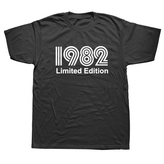 เสื้อยืดพิมพ์ลายแฟชั่น 1982 Limited Edition เสื้อยืดลําลอง ผ้าฝ้าย แขนสั้น คอกลม พิมพ์ลาย 39th Birthday Gift สําหรับผู้ช