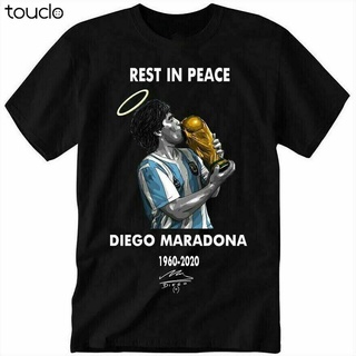 ฝ้ายเสื้อยืดพิมพ์ลายเสื้อยืดแขนสั้น ผ้าฝ้าย พิมพ์ลาย Rip Legend Diego Maradona Argentina 1960 สําหรับผู้ชาย ไซซ์ XS - 3X