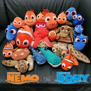 สินค้า 🐠 ตุ๊กตา ปลา นีโม่ Nemo ดอรี่ Dory เต่า ฉลามวาฬ และผองเพื่อน ไซส์ 6-20 นิ้ว