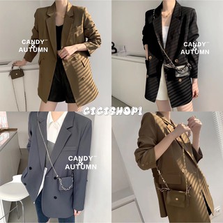 ภาพหน้าปกสินค้าCicishop(พร้อมส่ง)Blazer ทรงบอย koreaเท่ห์ๆ ผ้าไมโครเนื้อหนาใส่แล้วดูตัวเล็ก+กระเป๋าคาดเอวมินิ(048/2028) ที่เกี่ยวข้อง