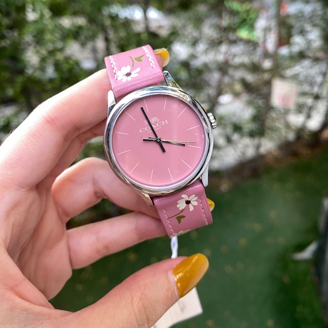 Coach watch with flowers best sale
