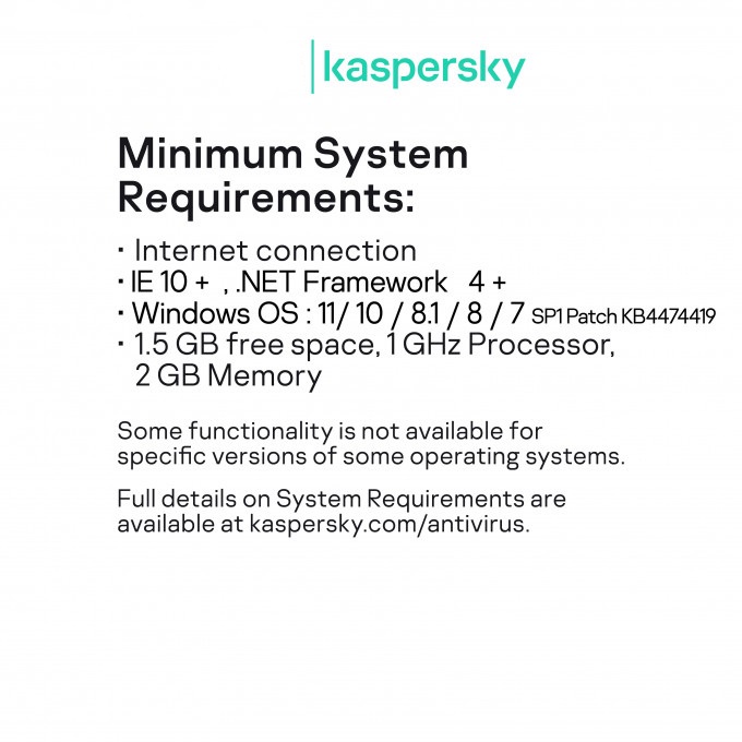 ภาพสินค้าKaspersky Internet security 1 PC จากร้าน gecko789 บน Shopee ภาพที่ 3