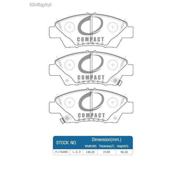 compact-brakes-ผ้าเบรคหน้า-honda-jazz-ผ้าเบรก-แจส-1-3-1-5-ปี-2014ขึ้นไป-ซิตี้-1-5-ตัว-s-mt-at-cng-mt-at-ปี-2010-ข