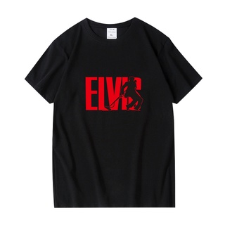 Elvis Presley Unisex Cotton T-shirt เสื้อยืดแขนสั้น ผ้าฝ้าย พิมพ์ลาย สไตล์ฮิปฮอป ขนาดใหญ่ สําหรับผู้ชาย และผู้หญิง ไซซ์ S-6XL 702A