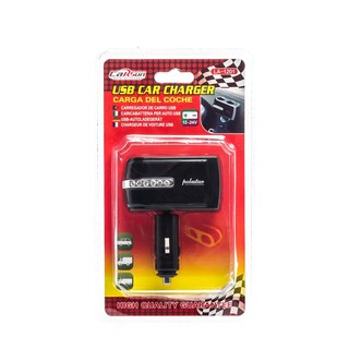 USB CAR CHARGER USB CAR หัวชาร์จในรถยนต์ ที่ชาร์จแบต ที่ชาร์จในรถ ที่ชาร์จแบตรถ ที่ชาร์จ 12V - 24V