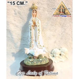 รูปปั้น พระแม่มารีย์ พระแม่มารีย์แห่งฟาติมา Virgin Mary คาทอลิก คริสต์ Catholic Statue Figurine religion Fatima