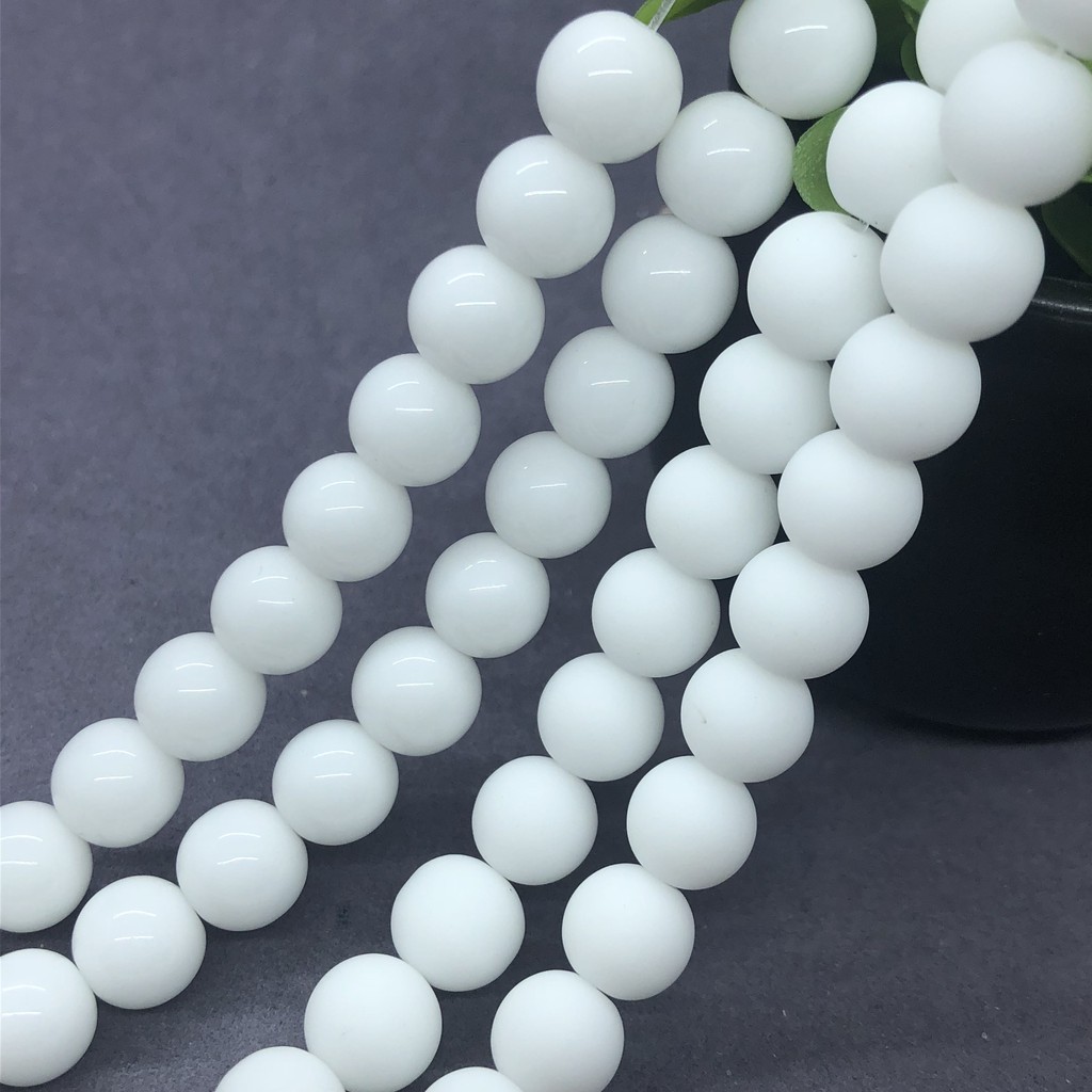 ภาพหน้าปกสินค้าCeramic Whiteware Beads เซรามิกสีขาวลูกปัด 4-12 มิลลิเมตรรอบหลวมธรรมชาติหินลูกปัดอุปกรณ์ Diy จากร้าน wenwo.th บน Shopee