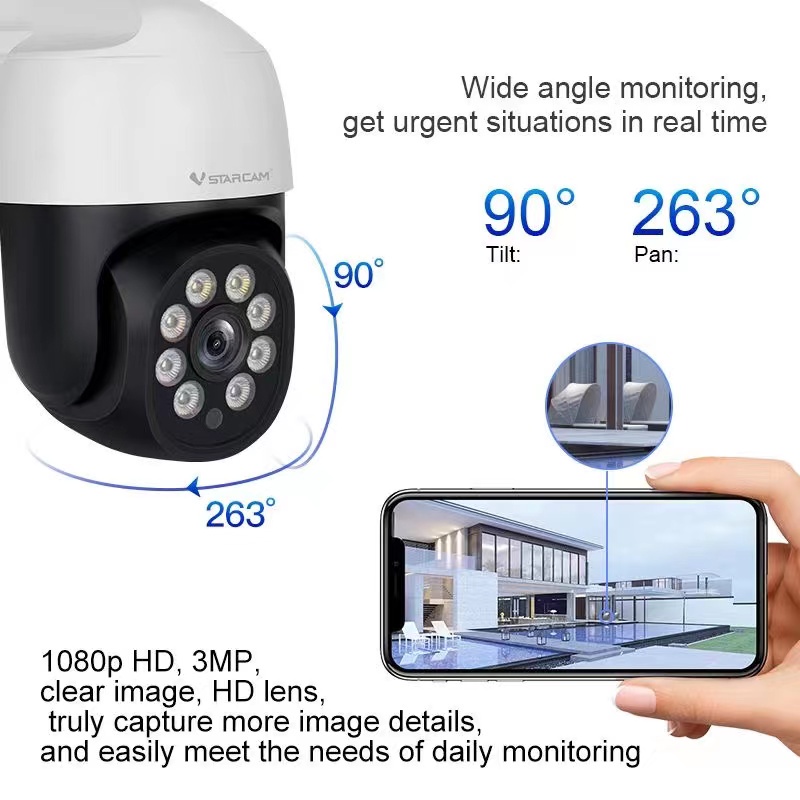 vstarcam-cs669-ความละเอียด-3-0-mp-1296p-กล้องวงจรปิดไร้สาย-ภาพสี-มีai-คนตรวจจับสัญญาณเตือน-outdoor-ip-camera