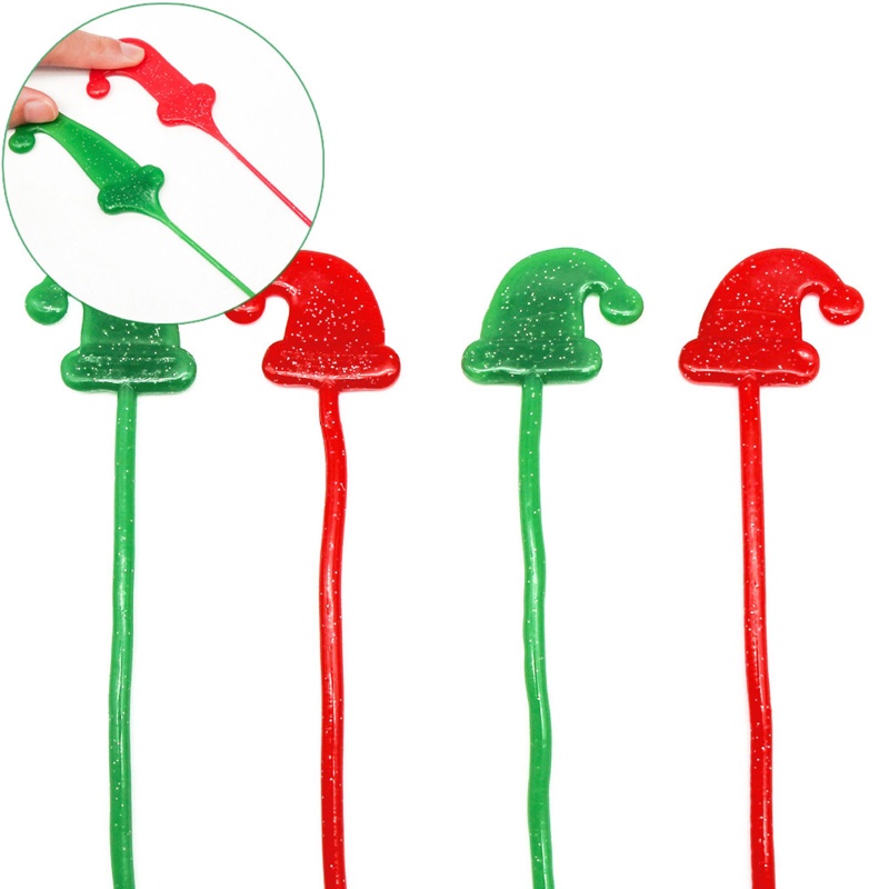 หมวกปาล์ม-แบบเหนียว-ยืดหยุ่น-รูปหมวกคริสต์มาส-ของเล่นปาร์ตี้-สําหรับเด็ก