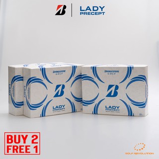 สินค้า [Buy2, Free1] Bridgestone Lady Precept White Golf Ball , Price: 940 THB/dz