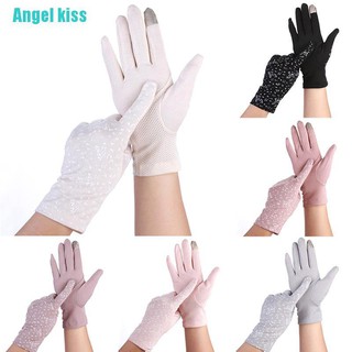 Angel kiss 20 ถุงมือแฟชั่น ป้องกันรังสียูวี เหมาะสําหรับการขับขี่