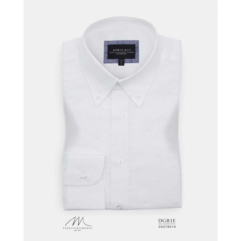 monti-white-stripe-seersucker-button-down-เสื้อเชิ้ตสีขาวลายทาง