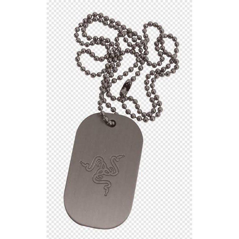 razer dog tag barcodes version (logo only) ด็อกแท็ก RAZER Shopee