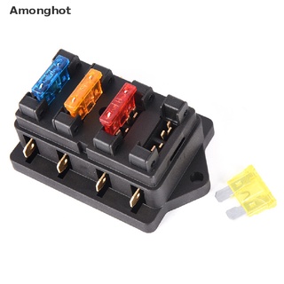 (Amonghot) บล็อกฟิวส์ ขนาดมาตรฐาน 4 ทาง Ato Blade 12V 24V 4