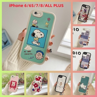 สินค้า เคส Iphone 6 iP 7 iP 8 iP 6S iP 6 7 8 6S Plus เคสมือถือกันกระแทกการ์ตูน KLQ