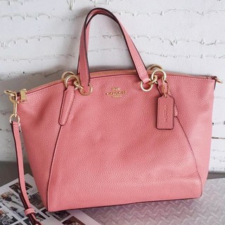 COACH SMALL KELSEY SATCHEL WITH DITSY FLORAL PRINT INTERIOR