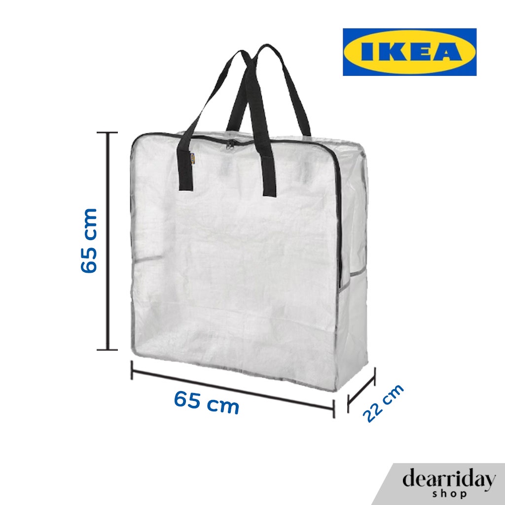 ikea-ถุงใส่ของใส-ถุงใส่ของมีซิป-ถุงใส่ผ้านวม-dimpa-ดิมป้า