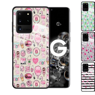 Samsung Galaxy S20 Ultra S10 Plus S9 Note 20 Ultra 9 10 Plus Flamingo 2 Tempered Glass Cover Anti-Scratch Phone Case