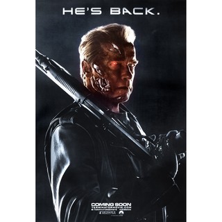 โปสเตอร์ หนัง คนเหล็ก มหาวิบัติจักรกลยึดโลก Terminator Genisys 2015 POSTER 24”x35” Inch Sci-Fi Movie Arnold HE’S BACK