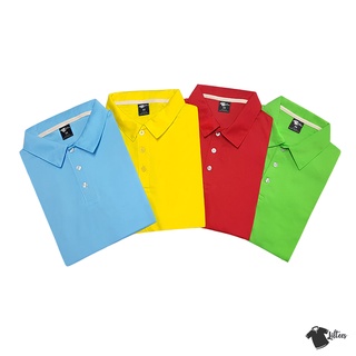 ภาพขนาดย่อของสินค้าเสื้อโปโล คอปก สีเขียว สีเหลือง สีแดง สีฟ้า​  ผ้ากีฬา​