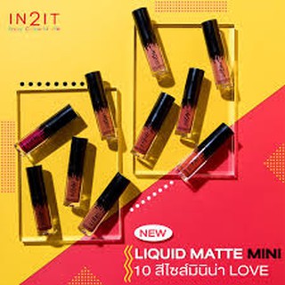 🔥IN2IT อินทูอิท ลิปแมทท์ มินิ ลิป liquid matte 🔥