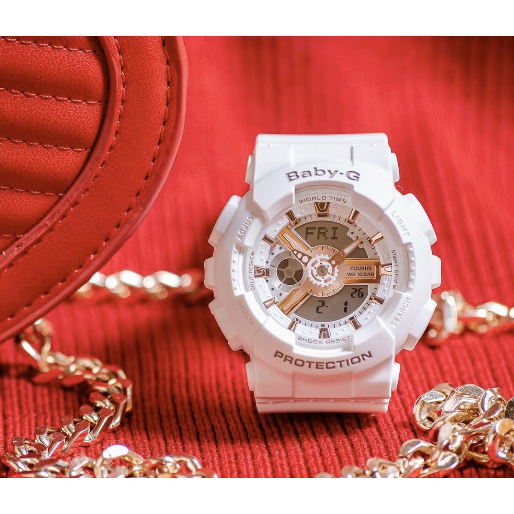 ผ่อนเดือนละ389-casio-baby-g-ba-110rg-7a-ของแท้-100-ประกัน-1-ปี